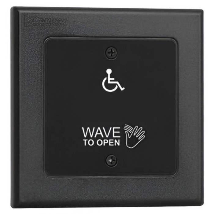Camden SureWave CM-336 Series Wireless, Built-In 915MHZ/42 Hand Icon/'Wave to Open' Text/Wheelchair Symbol Faceplate Touchless Switch