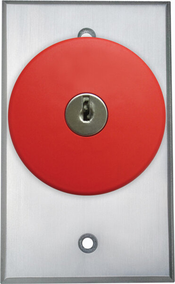 Camden CM-6000 Series 2-3/8" Red Locking Mushroom Switch