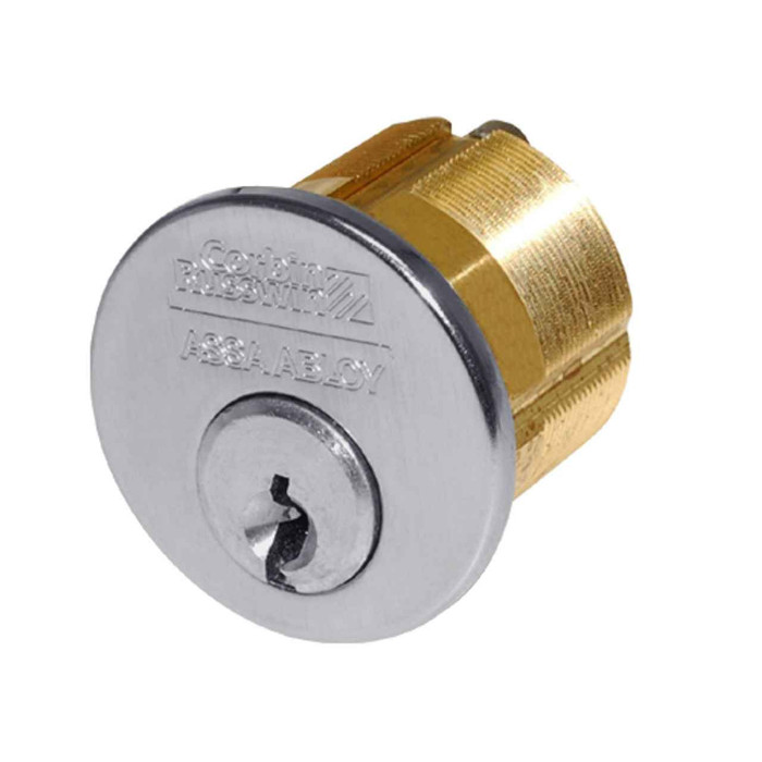 Corbin Russwin Corbin Russwin 1000 Series Mortise Cylinder, 1-1/4" Length, A01 Cloverleaf Cam CR1000-114-A01