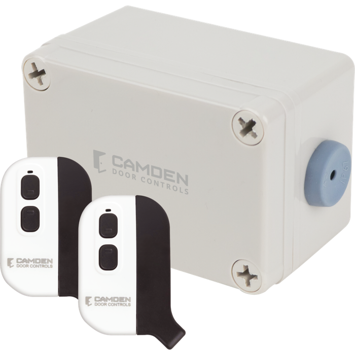 Camden CM-SRFM2 Secure Wireless Kit, 1 CM-SRX2 Receiver, 2 CV-WTX2 Transmitters, Mounting Hardware, IP65 Outdoor Rated