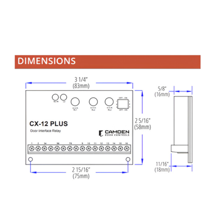 Camden CX-12 Plus Door Interface Relay