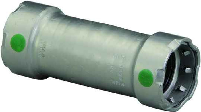 Viega 25080 MegaPress extended coupling No stop Smart Connect technology Carbon steel, 1'' x 1''