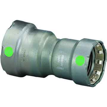 Viega 25935 MegaPress reducer Smart Connect technology Carbon steel, 1'' x 1/2''