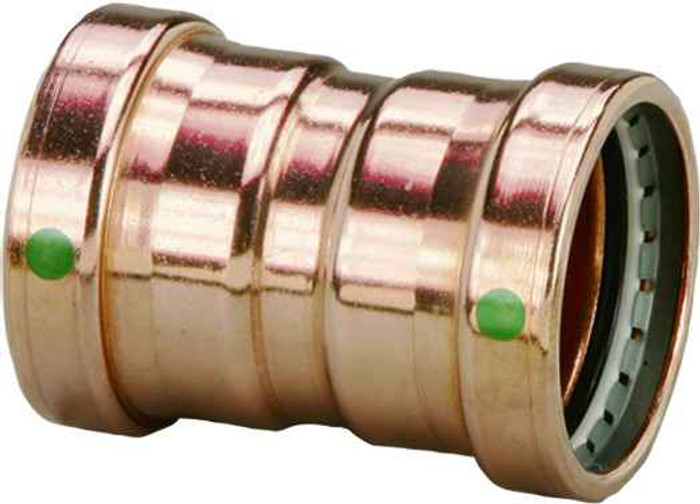 Viega 20728 ProPress coupling With stop Smart Connect technology Copper, 2-1/2'' x 2-1/2''