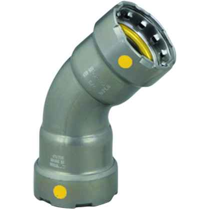 Viega 25251 MegaPressG 45° elbow Smart Connect technology Carbon steel, 1-1/2'' x 1-1/2''