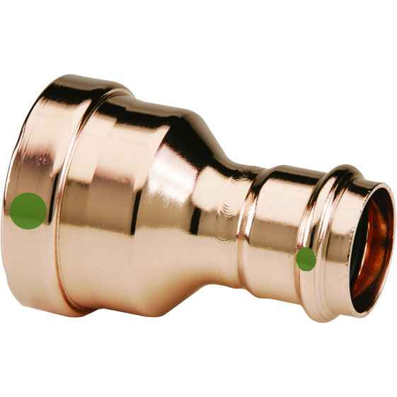 Viega 20730 ProPress reducer Smart Connect technology Copper, 4'' x 3''