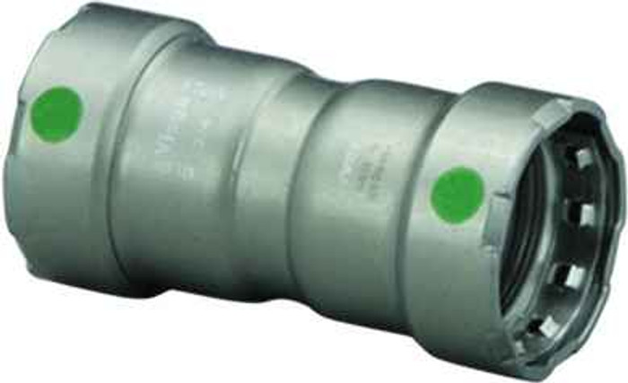 Viega 25020 MegaPress coupling With stop Smart Connect technology Carbon steel, 1-1/2'' x 1-1/2''