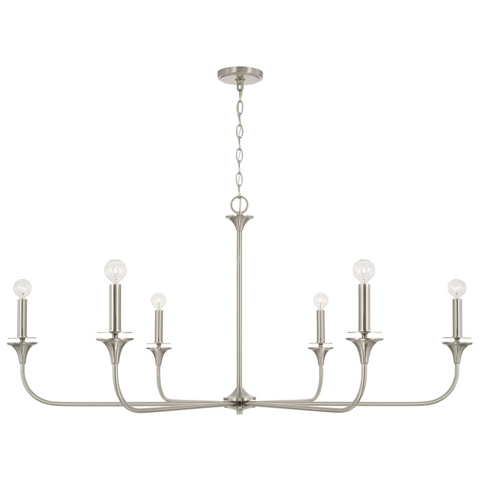 Capital Lighting CAP-448961 Presley Transitional 6-Light Chandelier