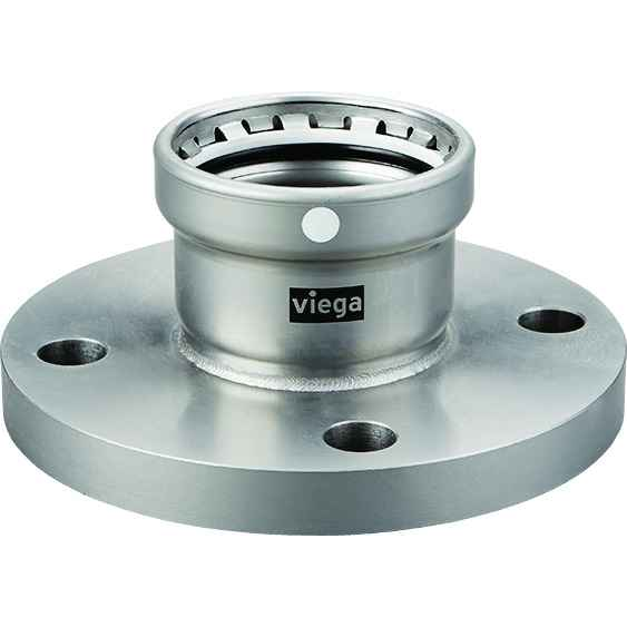 Viega 26775 MegaPress flange Smart Connect technology Carbon steel, 2-1/2''