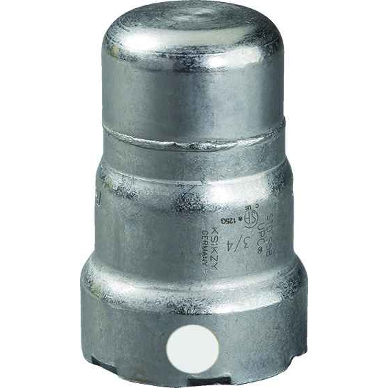 Viega 84100 MegaPress cap Smart Connect technology Carbon steel, 1/2''