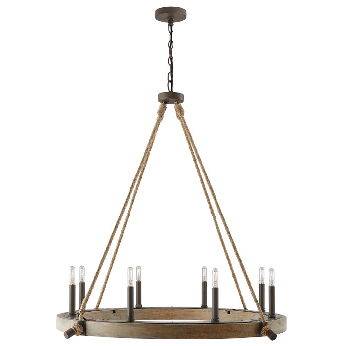 Capital Lighting CAP-429681 Tybee Urban / Industrial 8-Light Chandelier