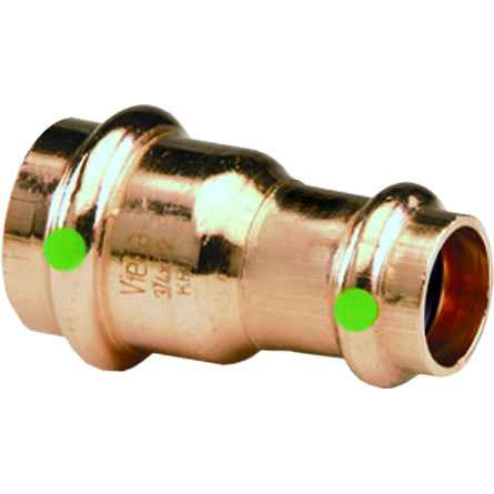 Viega 78162 ProPress reducer Smart Connect technology Copper, 1-1/2'' x 1-1/4''