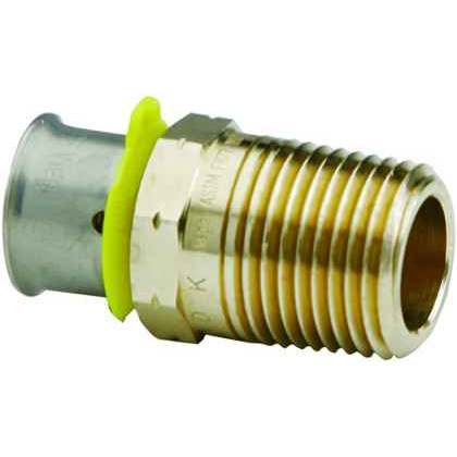 Viega 90526 PureFlow Press adapter Zero Lead Bronze, 1/2'' x 3/4''