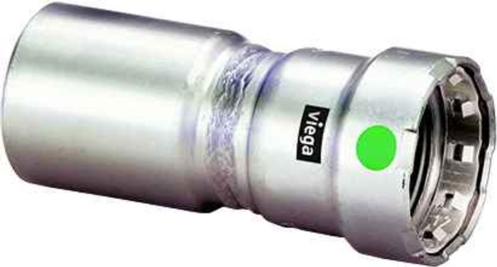 Viega 90380 MegaPress reducer Smart Connect technology 316 stainless steel, 2'' x 1''