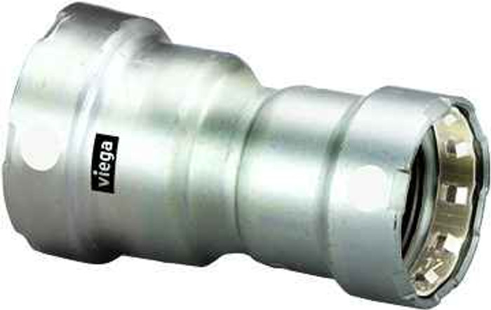 Viega 91270 MegaPress reducer Smart Connect technology 316 stainless steel, 3/4'' x 1/2''