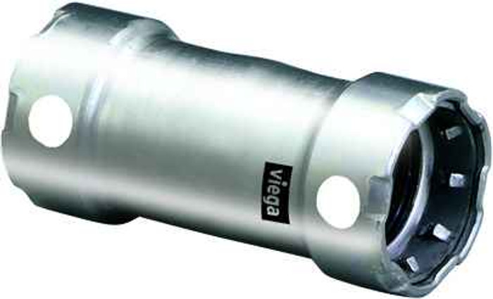 Viega 95315 MegaPress coupling No stop Smart Connect technology 304 stainless steel, 3/4'' x 3/4''