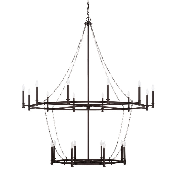 Capital Lighting CAP-528702 Lancaster Urban / Industrial 20-Light Chandelier