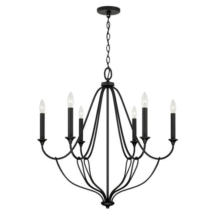 Capital Lighting CAP-441661 Bentley Transitional 6-Light Chandelier