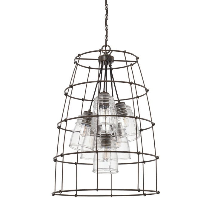 Capital Lighting CAP-529761 Turner Urban / Industrial 6-Light Foyer