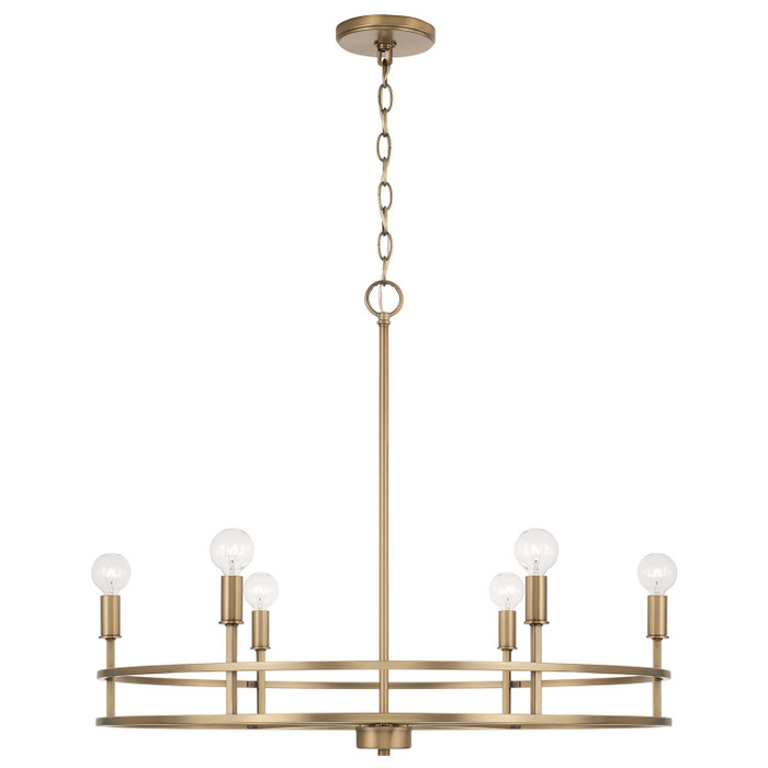 Capital Lighting CAP-448761 Fuller Modern 6-Light Chandelier