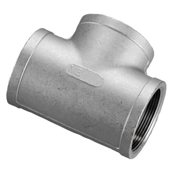 Merit Brass Stainless Steel Cast 150# Fitting, 1/4" 150# 304 SS TEE ISO 49