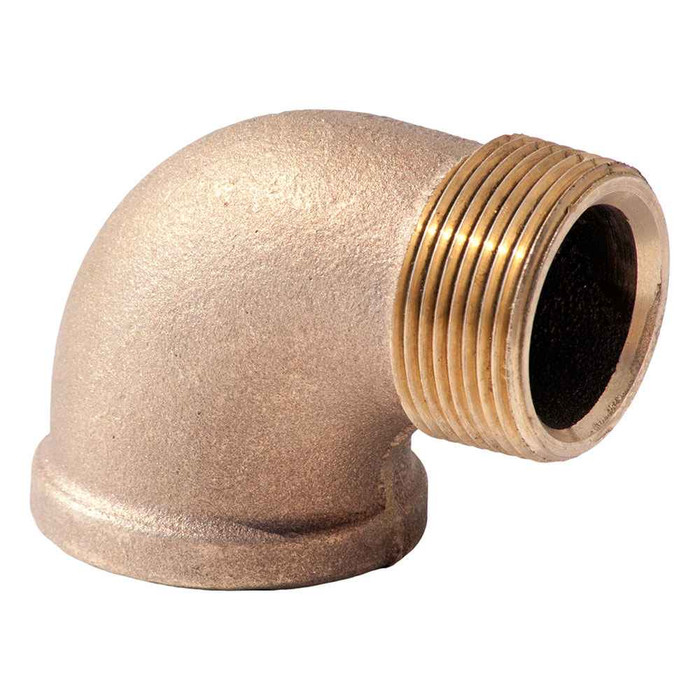 Merit Brass Import Brass Lead Free Fitting, 1" 125# LEAD FREE BR 90 STREET ELL B584/NSF61-G