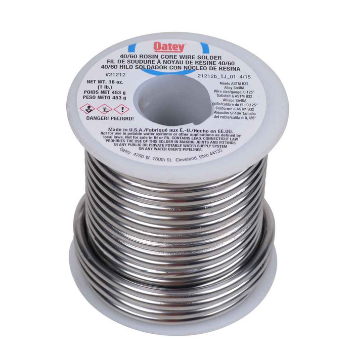OATEY 21212 1 lb. 40/60 Rosin Core Solder