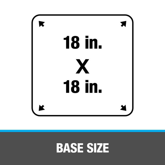 OATEY 12974 1.5 in. – 3 in. Aluminum All-Flash® No-Calk 18 in. x 18 in. Base Roof Flashing