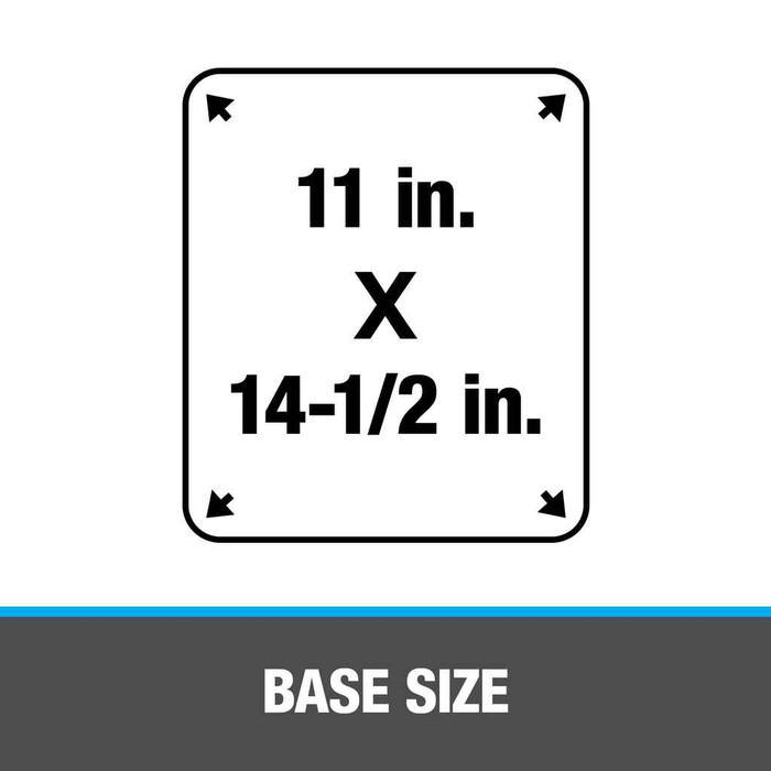 OATEY 11866 3 in. Galvanized No-Calk 11 in. x 14.5 in. Base Roof Flashing