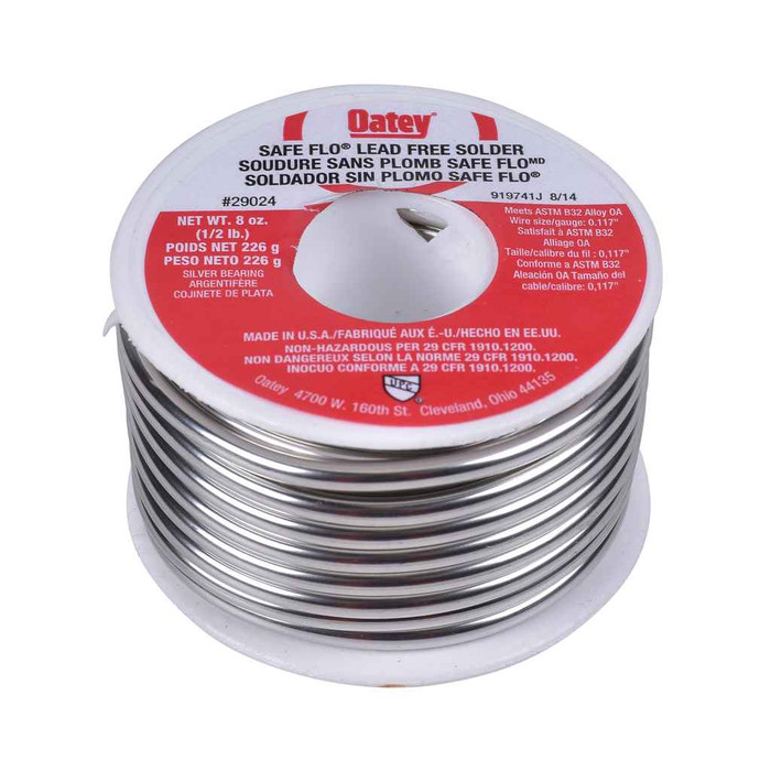OATEY 29024 Safe-Flo® 1/2 lb. Silver Wire Solder