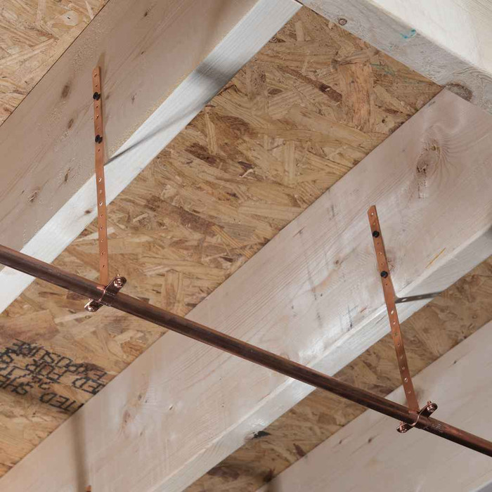 OATEY 33697 1/2"x 12" Copper Plated Milford Hangers OATEY 33697 1/2"x 12" Copper Plated Milford Hangers