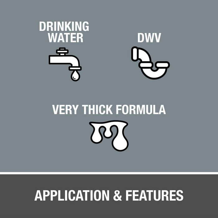 OATEY 30329 32 oz. EP42 CPVC Heavy Duty Gray Industrial Cement