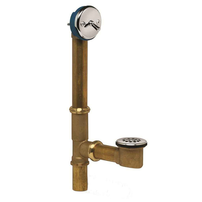 OATEY 226-3 Dearborn® Full Kit, Brass Tubular - 17 Ga. Trip Lever Stopper with Chrome Finish Trim