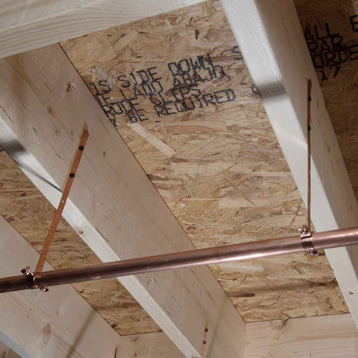 OATEY 33698 3/4"x 12" Copper Plated Milford Hangers OATEY 33698 3/4"x 12" Copper Plated Milford Hangers