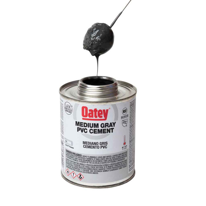 OATEY 30885 16 oz. PVC Medium Body Gray Cement