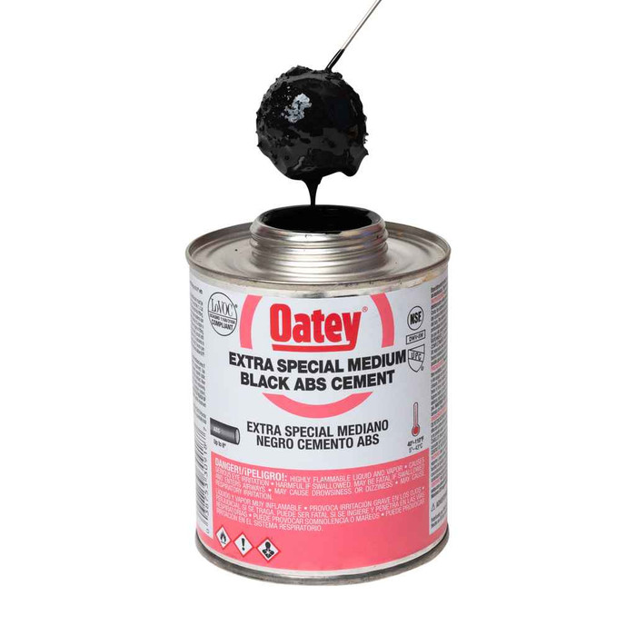 OATEY 30918 16 oz. ABS Extra Special Medium Body Black Cement