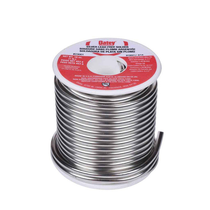OATEY 23001 1 lb. Silver Lead Free Wire Solder OATEY 23001 1 lb. Silver Lead Free Wire Solder