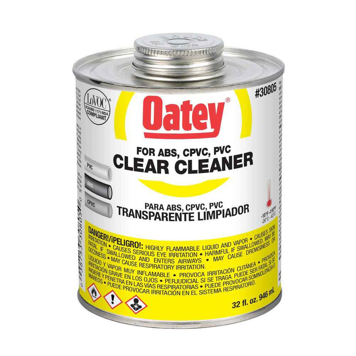 OATEY 30805 32 oz. Clear Cleaner