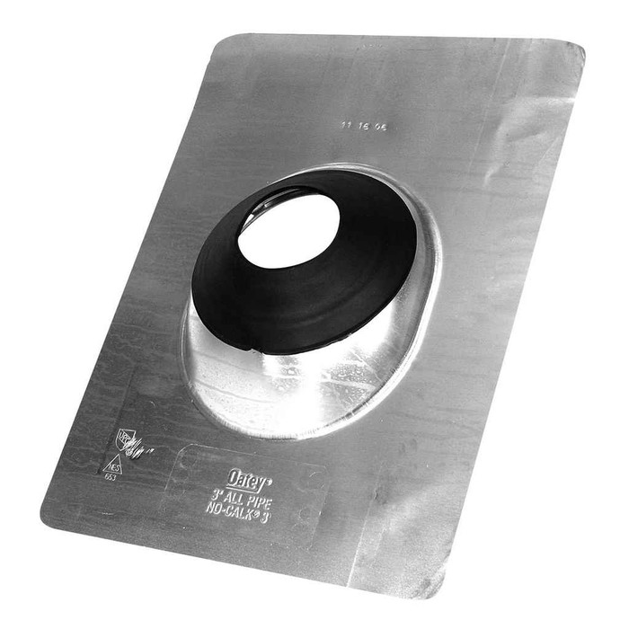 OATEY 12946 3 in. Aluminum No-Calk 11 in. x 14.5 in. Base Roof Flashing