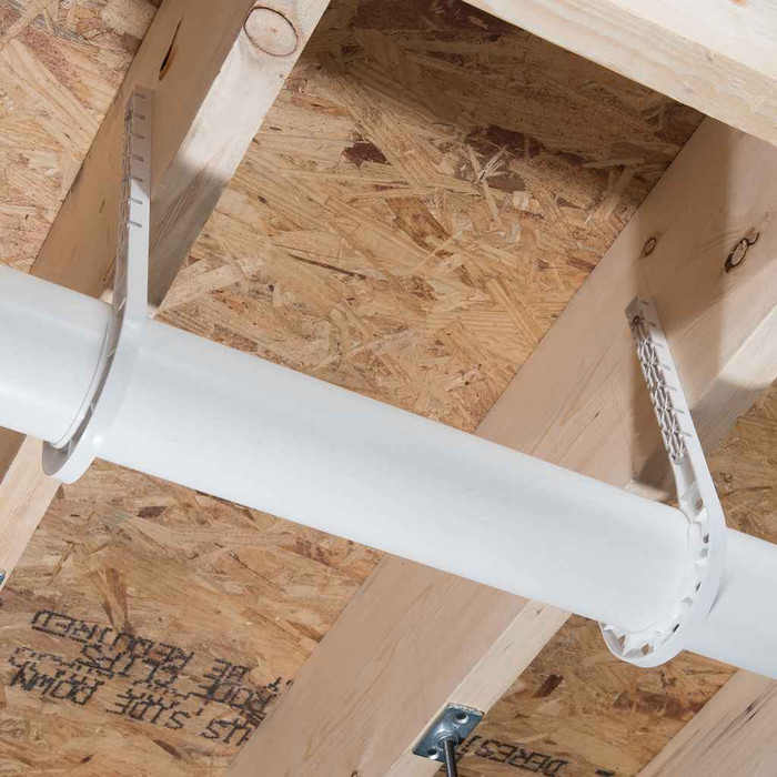 OATEY 33742 3 in. x 7-1/2 in. DWV J-Hook - White (25 In Polybag