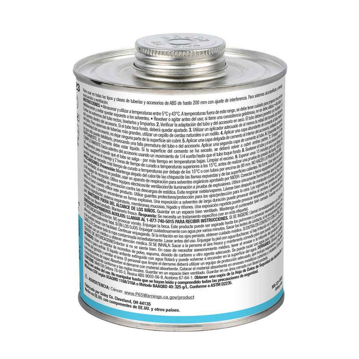 OATEY 30923 32 oz. ABS Medium Body Special Milky Clear Cement