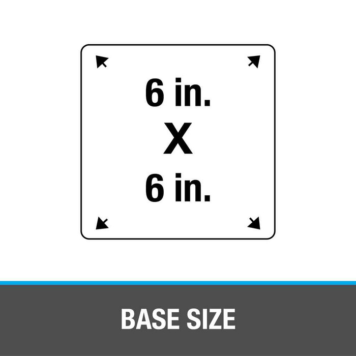 OATEY 14051 7/8 in. – 4 in. Master Flash® 6 in. x 6 in. Base Roof Flashing