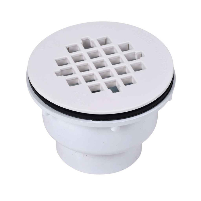 OATEY 42049 2 in. 2-Part PVC Solvent Weld Shower Drain with Plastic Strainer