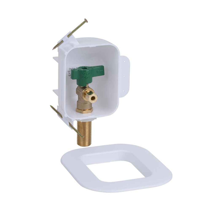 OATEY 39134 I2K, 1/4 Turn, Copper, Low Lead, Ice Maker Outlet Box - Standard Pack