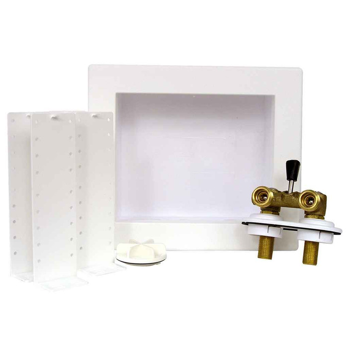 OATEY 38535 Quadtro, Single Lever, Copper CPVC Washing Machine Outlet Box – Standard Pack