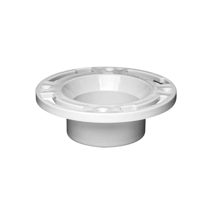 OATEY 43503 3 in. or 4 in. PVC Closet Flange with Plastic Ring without Test Cap