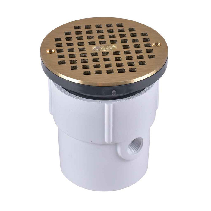OATEY 72027 3" or 4" PVC General Purpose Drain w/ 5" BR Grate