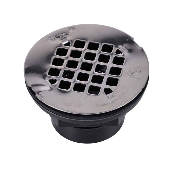 OATEY 42093 2 in. 101 PS ABS Solvent Weld Shower Drain with Stainless Steel Strainer