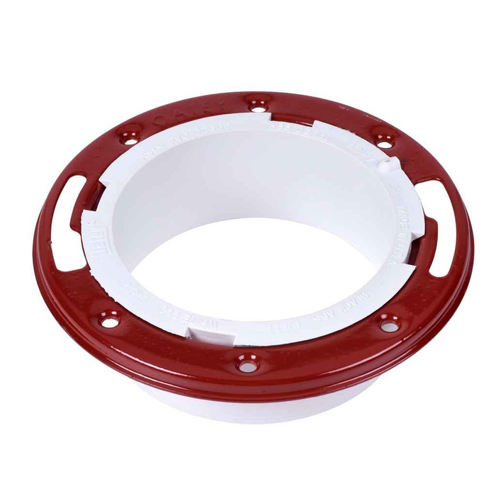 OATEY 43521 4 in. PVC Closet Flange with Metal Ring without Test Cap