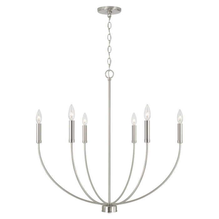 Capital Lighting CAP-452161 Ansley Transitional 6-Light Chandelier